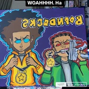 Vibrant Urban Art Canvas- BOONDOCKS